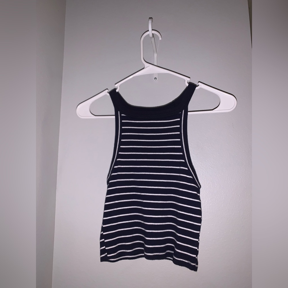 Blue Striped top, size: small, great condition
